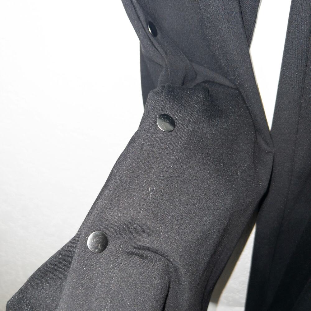 New John Mark Black Snap Button Side Pull On Trou… - image 4